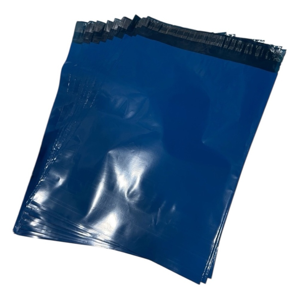 PRICE IS FIRM - Set of 10 Blue Plain 10 x 13 Poly Shipping Mailer Bags